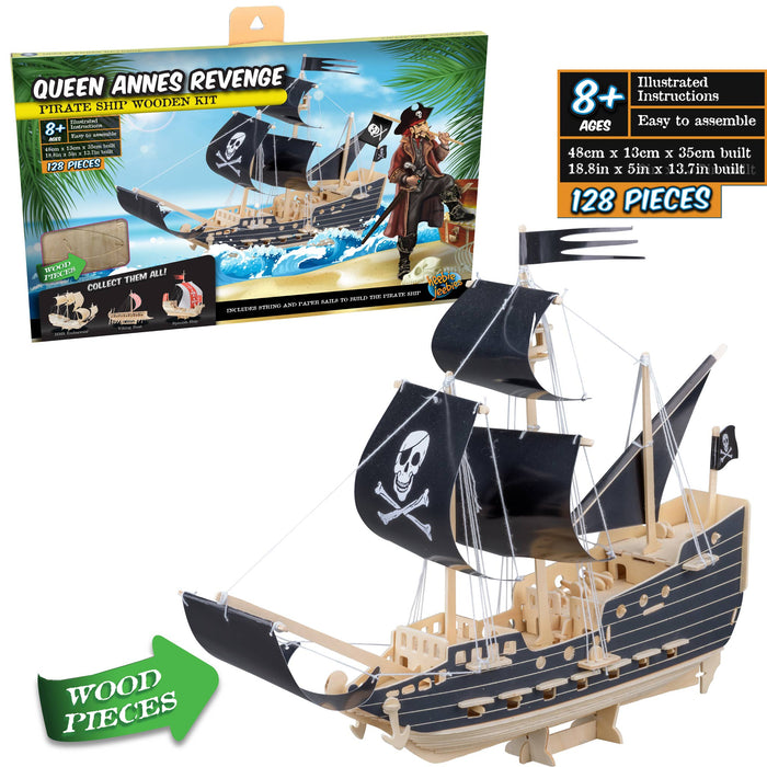 Queen Annes Revenge Wood Ship