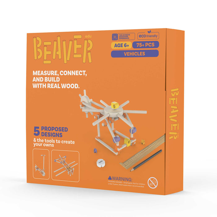 Beaver Vehicles 75 pieces