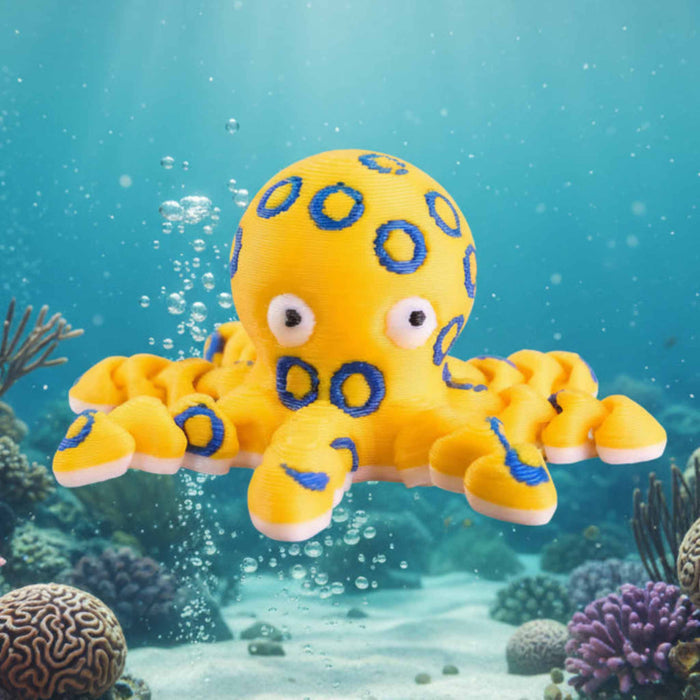 Fidgimals Blue Ring Octopus