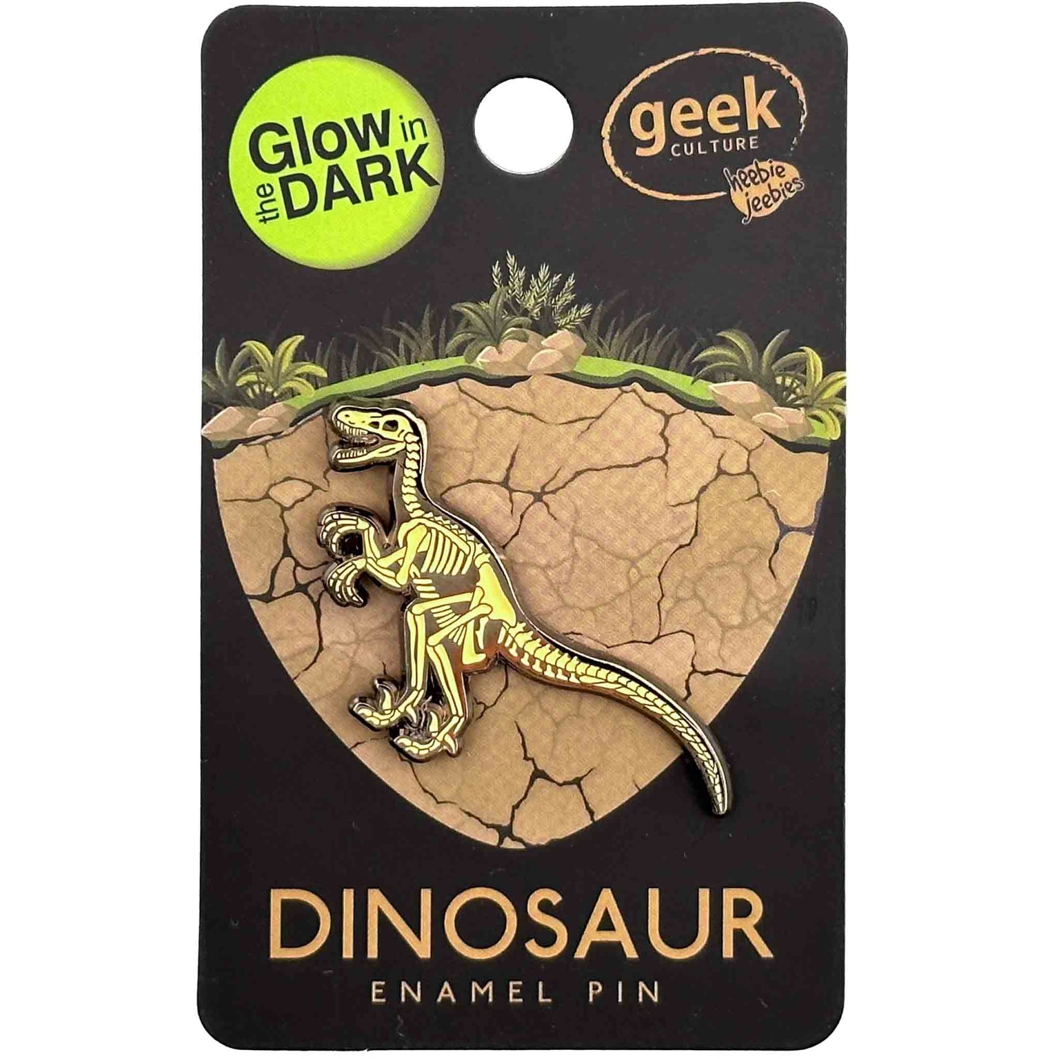 Dinosaur Skeleton Pins — Heebie Jeebies USA