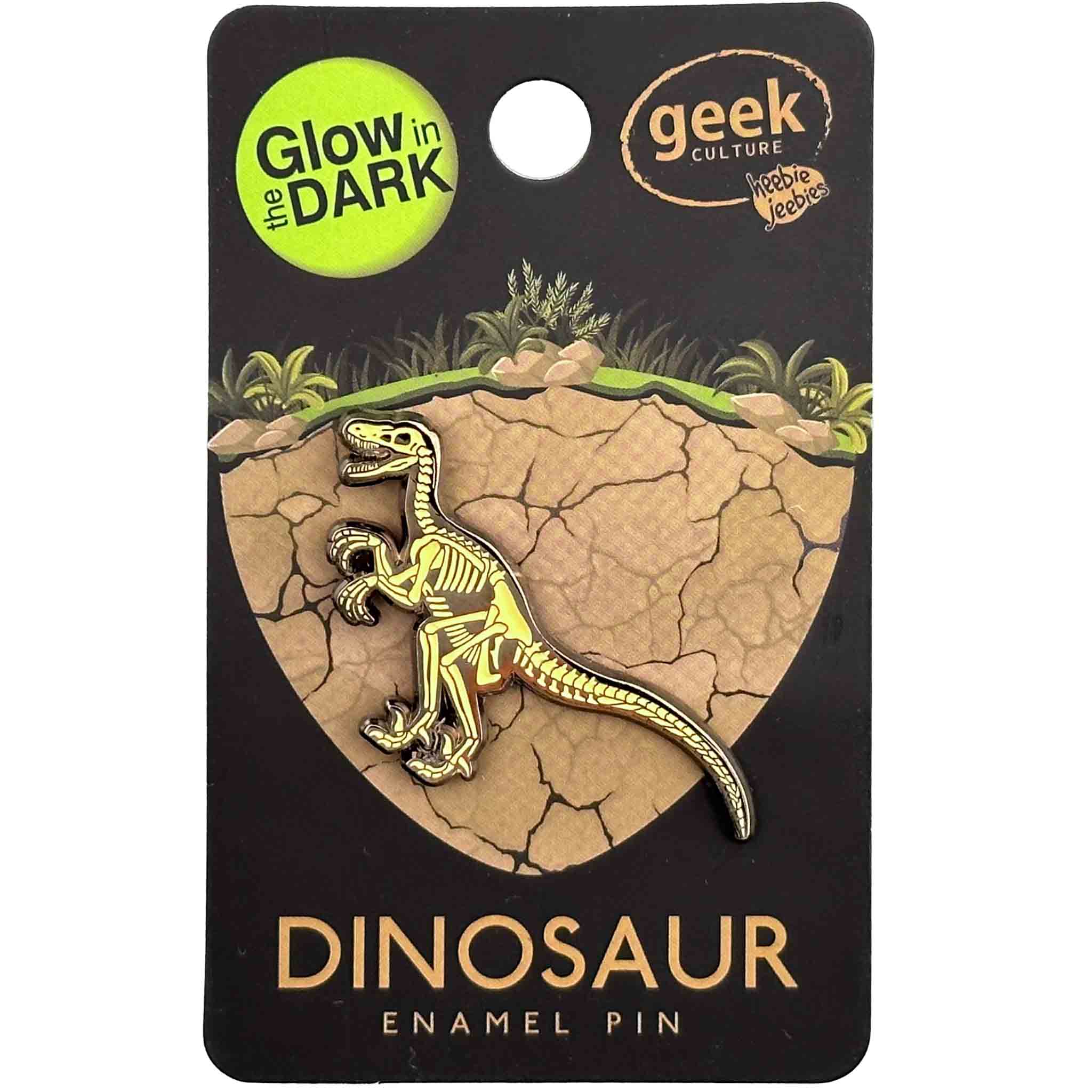 Dinosaur Skeleton Pins — Heebie Jeebies USA