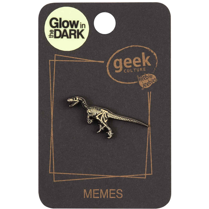 Velociraptor Skeleton Pin