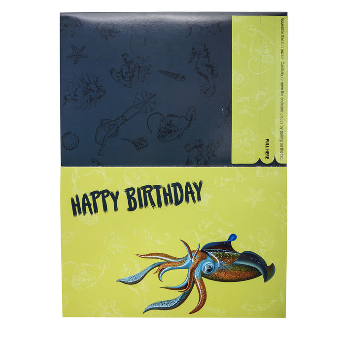 Giant Squid Jigsaw Puzzle Cards 40 Pce