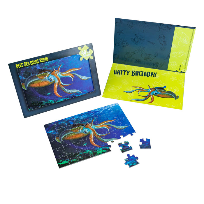 Giant Squid Jigsaw Puzzle Cards 40 Pce